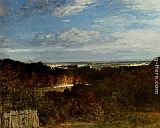 Constant Troyon A View Towards The Seine From Suresnes painting